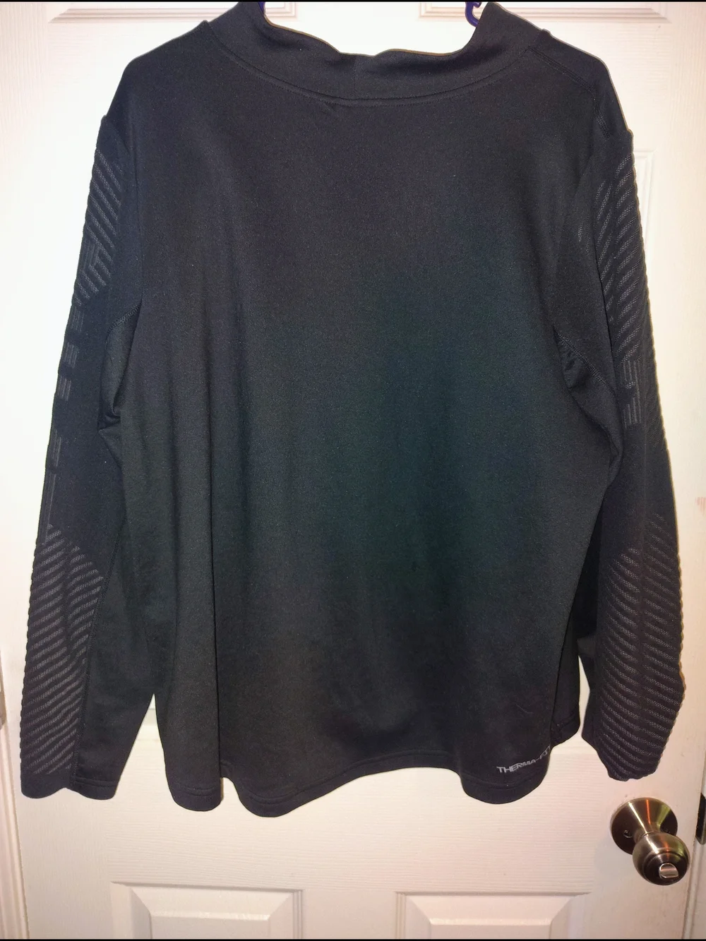 Nike Men’s Black Turtleneck Pullover with Subtle Swoosh